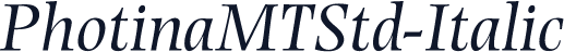 PhotinaMTStd-Italic