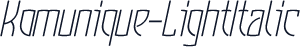 Komunique-LightItalic