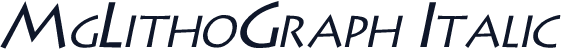 MgLithoGraph Italic
