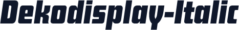 Dekodisplay-Italic
