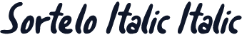 Sortelo Italic Italic