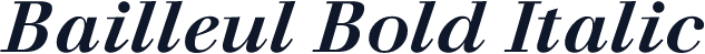 Bailleul Bold Italic