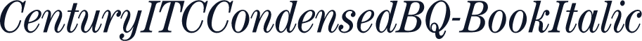 CenturyITCCondensedBQ-BookItalic