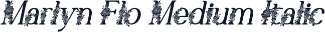 Marlyn Flo Medium Italic