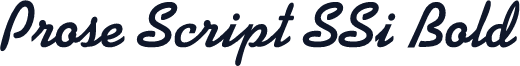 Prose Script SSi Bold