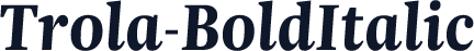 Trola-BoldItalic