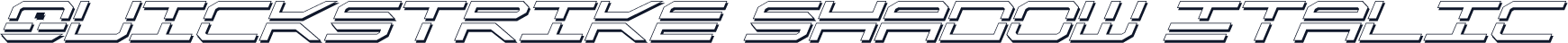 QuickStrike Shadow Italic