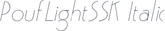 PoufLightSSK Italic