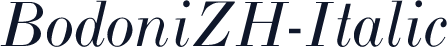 BodoniZH-Italic