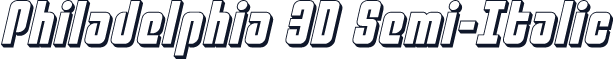 Philadelphia 3D Semi-Italic