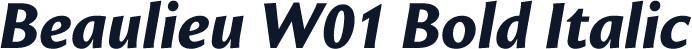 Beaulieu W01 Bold Italic