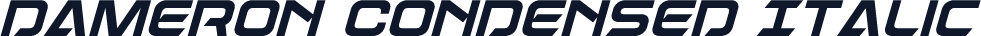 Dameron Condensed Italic
