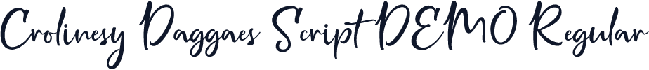 Crolinesy Daggaes Script DEMO Regular