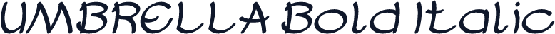 UMBRELLA Bold Italic