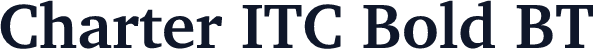 Charter ITC Bold BT