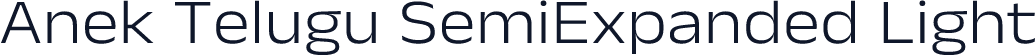 Anek Telugu SemiExpanded Light