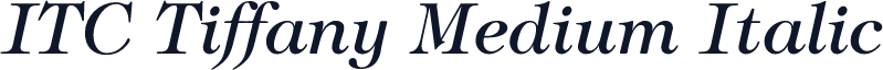 ITC Tiffany Medium Italic