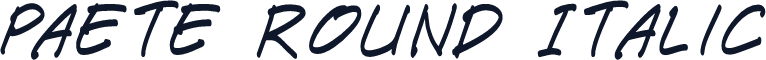 Paete Round Italic
