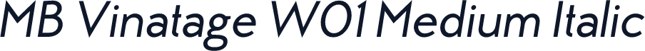 MB Vinatage W01 Medium Italic
