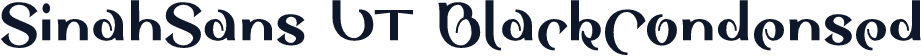 SinahSans LT BlackCondensed