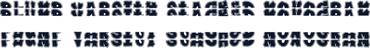 Plump Varsity Stacked Monogram