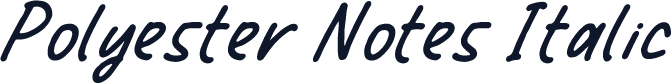 Polyester Notes Italic