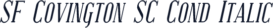 SF Covington SC Cond Italic