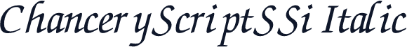 ChanceryScriptSSi Italic