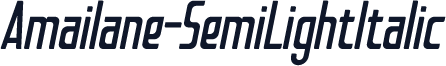 Amailane-SemiLightItalic