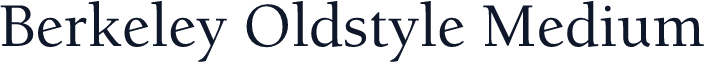 Berkeley Oldstyle Medium