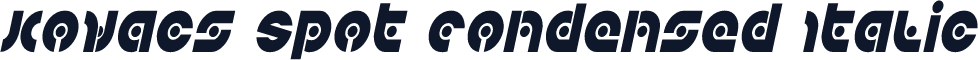 Kovacs Spot Condensed Italic