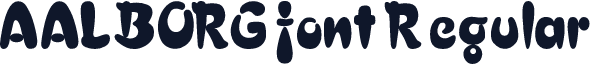 AALBORGfont Regular