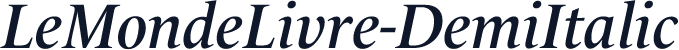 LeMondeLivre-DemiItalic
