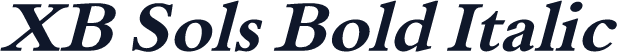 XB Sols Bold Italic