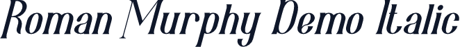 Roman Murphy Demo Italic