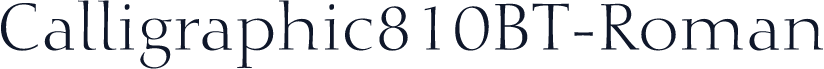 Calligraphic810BT-Roman