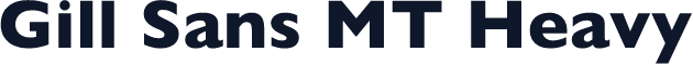 Gill Sans MT Heavy