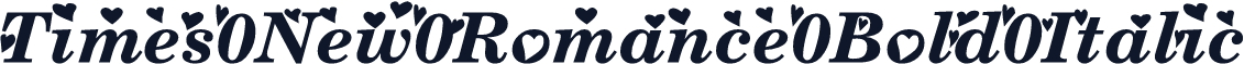 Times New Romance Bold Italic
