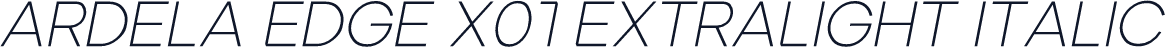 Ardela Edge X01 ExtraLight Italic