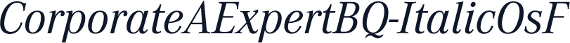 CorporateAExpertBQ-ItalicOsF