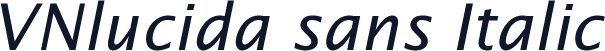 VNlucida sans Italic