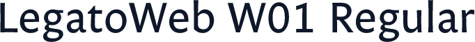LegatoWeb W01 Regular