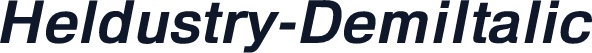Heldustry-DemiItalic