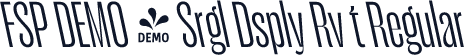 FSP DEMO - Srgl Dsply Rv t Regular