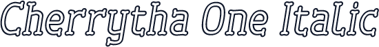 Cherrytha One Italic