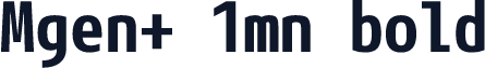 Mgen+ 1mn bold