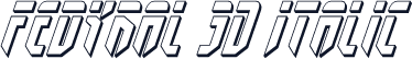 Fedyral 3D Italic