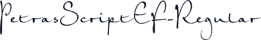 PetrasScriptEF-Regular