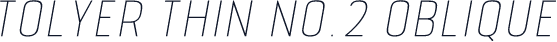 Tolyer Thin no.2 Oblique
