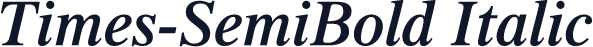 Times-SemiBold Italic
